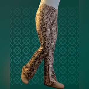 Reptile Patterned wide leggings